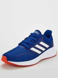 Run Falcon Blue White Blue White Blue Adidas Adidas