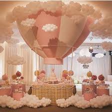 Pin By Brittany Brewer On Globos Hot Air Balloon Baby Shower Baby Shower Decorations Baby Shower Balloons