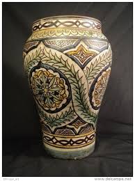 Belle Jarre Faience Khabia Maroc Vers 1900 Meknes Fez Safi Orientalisme Artisanat Marocain Poterie Maroc