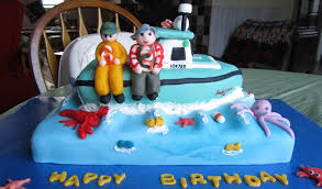 This awesome gone fishing birthday party was submitted by lauren haddox of lauren haddox designs. Fishing Boat Cake For Two Little Boys Cakecentral Com