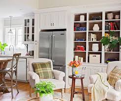 Gorgeous Cozy Keeping Room Off Kitchen Design 12 Living Room Shelves Kitchen Seating Kitchen Seating Area
