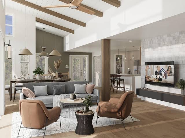 Finished client project living room in Mauritius after a Furniture Exchange upgrade