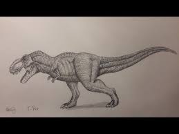 Jurassic world dinosaur drawing realistic. How To Draw A T Rex From Jurassic Park Part 1 Youtube