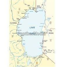 If you travel with an airplane (which has average speed of 560 miles) from south lake tahoe to denver, it takes 1.44 hours to arrive. Karte Von Lake Tahoe Zwischen Den Us Bundesstaaten Lizenzfreies Bild 27289717 Bildagentur Panthermedia