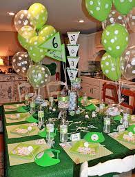 Golf Party Noah Is 6 Chickabug Golf Theme Party Golf Party Decorations Golf Themed Birthday Party