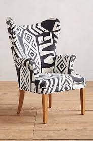 New Arrival House And Home Favorites At Anthropologie With Images Wingback Chair Unique Living Room Furniture Printed Chair
