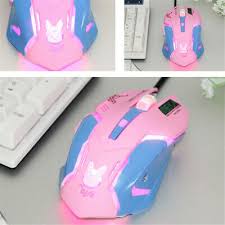 Overwatch dva blue gaming mouse. Overwatch Ow Wired Gaming Mouse D Va Anime Bunny Cosplay Night Lights Pad Gift 11 59 Picclick Uk