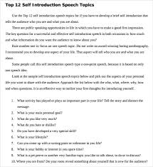 Recommendation letter format for student. Free 7 Self Introduction Speech Examples For In Pdf