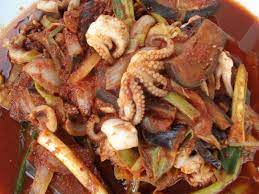 Hot And Spicy Recipes Hot And Spicy Baby Octopus Dish From Korea Maangchi Com Octopus Recipes Spicy Recipes Hot Meals