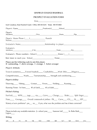 Hit them a ground ball and time their throw to first base (start the clock when the ball hits their glove and stop it when it hits the first baseman). Softball Evaluation Form Fill Online Printable Fillable Blank Pdffiller