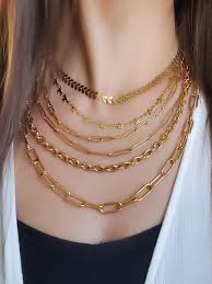 Collier chaîne en acier inoxydable