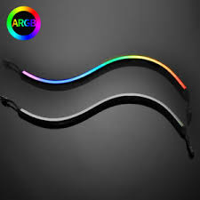 2 Pack 400mm Rgb Digital Neon Led Kit Addressable 3 Pin Pc Flexible Light Strips Ebay