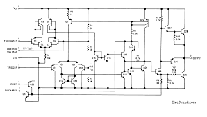 It requires only two extra components to make it work as a monostable multivibrator: How Does Ne555 Timer Circuit Works Datasheet Pinout Eleccircuit Com