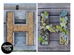 Wall Mounted Succulent Letter Diy Hanging Succulents Succulents Planting Flowers