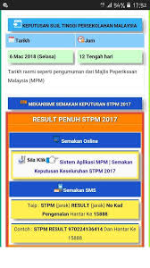 Tarikh keputusan keseluruhan stpm 2020 diumumkan cara semakan online dan sms. Saje Share Tahniah Kepada Semua Calon Stpm 2017 Seramai Facebook