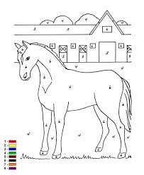 Kleurplaat paardenhoofd met hoefijzer autosticker paard hoefijzer 20. Kleurplaat Op Nummer Paard