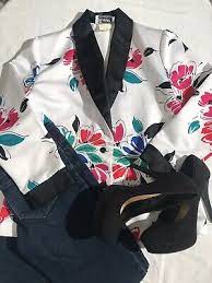 Your favorite car brand name is on the front. Teddi Of California Clothing Brand 1980 S Floral Two Button Blazer Jacket Ebay