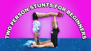 Partner Gymnastic Tricks The Rybka Twins Two Person Yoga Poses Two Person Yoga Gymnastics Tricks