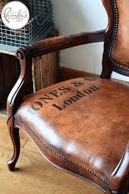 Leather Look Chair By Jonathan Marc Mendes Annie Sloan Painting Fabric Chairs Painting Fabric Furniture Painting Leather