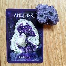 The concept is all the same. Card Of The Day 1 September Amethyst Crystal Therapy Healing Tarot Card Decks Deck Of Cards