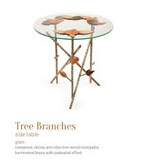 This pallet wood project is simple to make and does not require any fancy the coffee table frame will need a supporting beam in the middle to give it extra strength, i used what was left from the legs. Tree Branches Side Table Insidherland By Joana Santos Barbosa