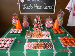 Baby jungle animals, nursery rhymes, nautical (ahoy, tiny sailor!) and classic children's books (library card invitations. Sports Dessert Table Sports Baby Shower Theme Sports Baby Shower Baby Shower Candy Table