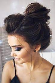 51 Easy Updos For Long Hair Top Knot Hairstyles Updos For Medium Length Hair Messy Hairstyles