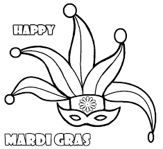 Let your child design a mask to wear to a mardi gras party or parade with this fun coloring page. Free Printable Mardi Gras Coloring Pages For Kids
