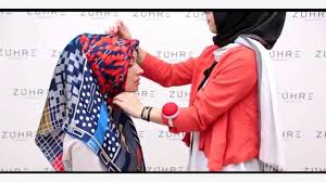 Zuhre Den Esarp Baglama Teknikleri Model 3 Hijab Tutorial Adidas Jacket Scarf Tying