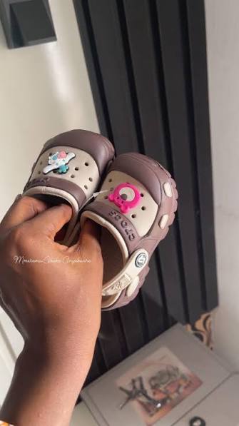 Trust me, I love a good pair of shoes, but your four-week-old newborn who  can't walk yet doesn't need them. 😂