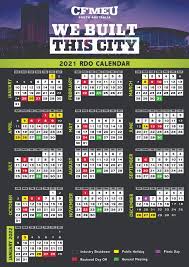 Only print the required months; The 2021 Rdo Calendar Is Out Now Cfmeu South Australia