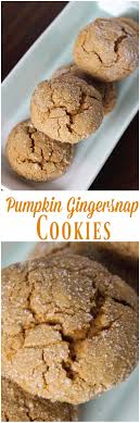 Pumpkin Gingersnap Cookies A Tasty Twist On Your Traditional Gingersnap Cookie And Pumpkin Cook Ginger Snap Cookies Ginger Snap Cookies Recipe Pumpkin Dessert