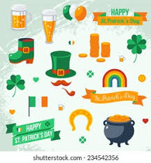 St patricks day festive card. Set St Patricks Day Symbols Vector Stock Vector Royalty Free 234542356