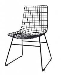 hk living draadstoel zwart stoelen eetkamerstoelen metalen stoelen