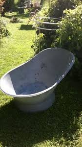 Kannen Wannen Staudenschmuck Ch Alte Zinkwanne Sitzbadewanne Zinkwanne Gartendekoration