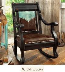 Western Rocker Love It Western Furniture Western Decor Rustic Furniture