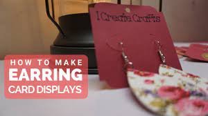 A while ago i designed my own earring display cards because i couldn't find any with the features i wanted. Easy Cricut Diy Earring Card Displays Youtube
