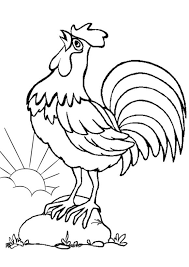 Color by number coloring page, free printable easy beginner rooster on a fence coloring. Rooster Farm Animal Coloring Pages Animal Coloring Pages Of Pagestocoloring Com 114 Farm Animal Coloring Pages Animal Coloring Pages Chicken Coloring Pages