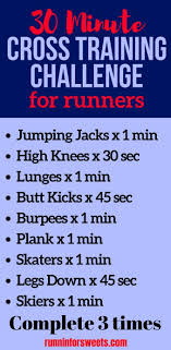 30 Minute Cross Training Workout Challenge For Runners Runnin For Sweets C Programming Ideas Of C Programming Cprogramming Cprogram Can You Complete In 2020