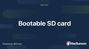 A bootable sd card for a pi has two partitions. Bootable Sd Card Macrumors Forums