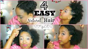 Many women find short hair not very feminine, and they are far from the truth. Four Easy Quick Hairstyles For Short Medium Natural Hair Youtube