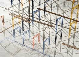Scaffold Work In Progress Tom Lauerman Scaffolding Art Google Architecture Model