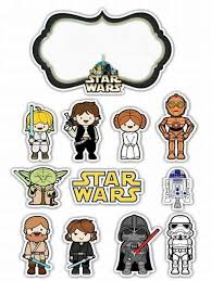 Star Wars Toons Free Printable Cake Toppers Star Wars Bday Ideas Of Star Wars Bda Festa De Aniversario Star Wars Festa Star Wars Decoracao Festa Star Wars