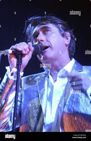 Brian Ferry singer with the band Roxy Music June 2001 start their World  Tour in Glasgow Stock Photo