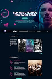 Steve Cadey Modern Stylish Music Event Psd Template 64851 Web Layout Design Custom Website Design Web Design