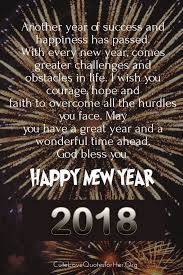 Happy New Year 2018 Quotes Quotation Image Quotes Of The Day Description Happ Happy New Year Quotes New Year Love Quotes New Year Wishes Quotes