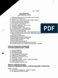Derived by these requirements and request for assistance by the industries, niosh as the national premier institution on occupational safety and health and through it's expertise has develop a series of training module catered specifically to the contractor back in year 1997. Contoh Soalan Niosh 1
