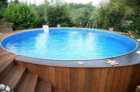 Beauty On A Budget Above Ground Pool Ideas Backyard Pool Above Ground Pool Decks Swimming Pool Designs