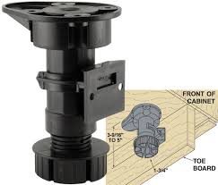They allow you flexibility in your layout and can sit on top of finished flooring. Cabinet Leveling Legs Canadian Woodworking And Home Improvement Forum