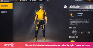 You just need to fire, the enemy will be kill by you. Garena Free Fire Wolfrahh How To Get This Character Free Starbiz Com